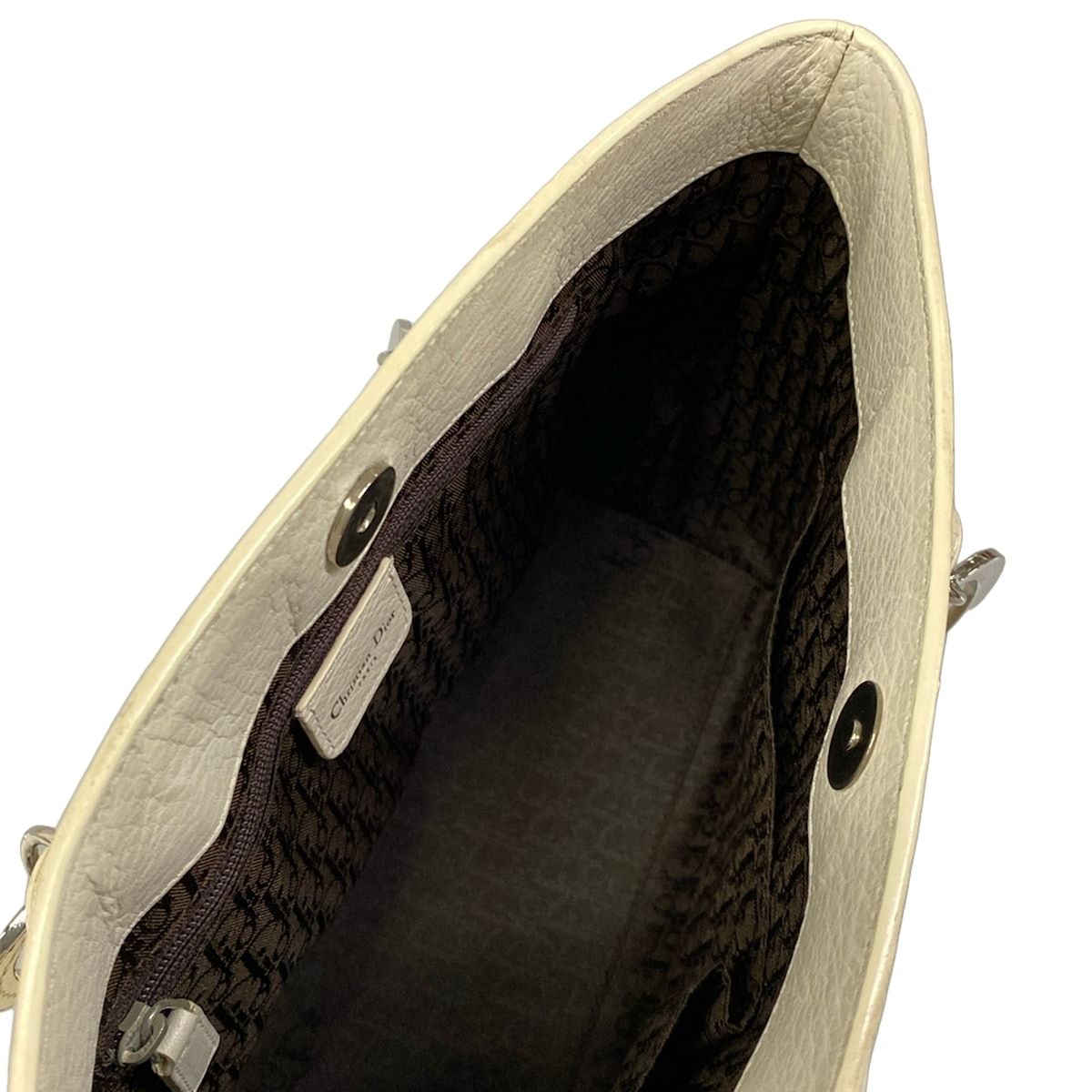 Dior Tote Ivory Leather — view 7
