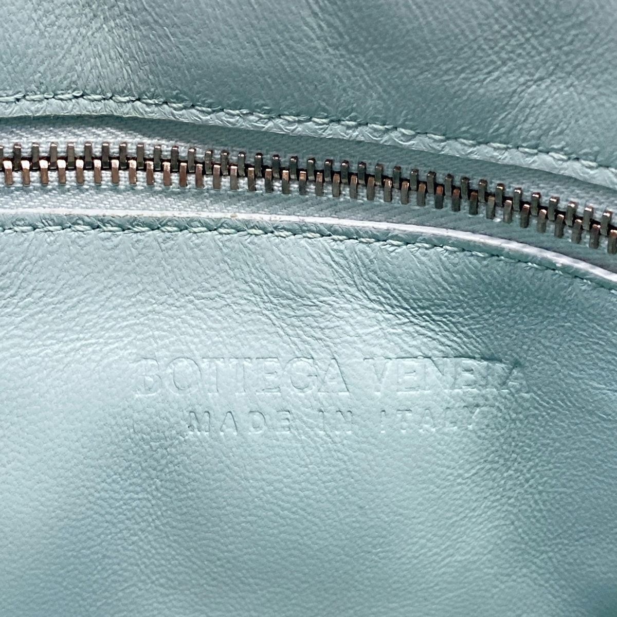 Bottega Veneta Shoulder Bag Padded Cassette Light Blue Leather — view 7