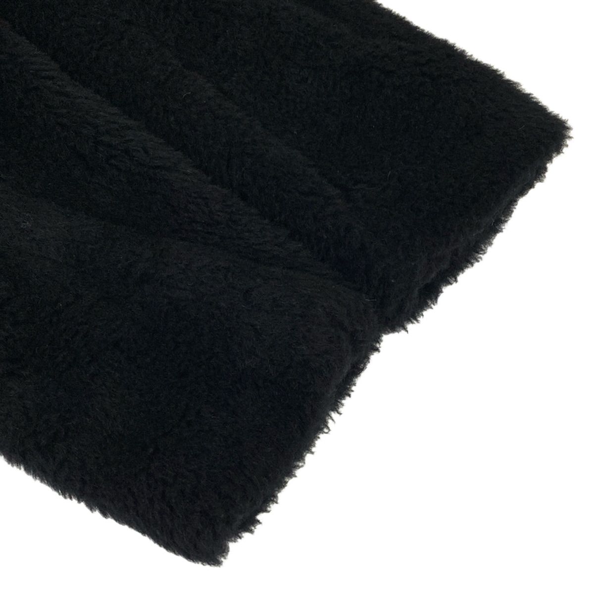 Max Mara Coat S Teddy Bear Black Long Sleeve Winter Wool Alpaca — view 5