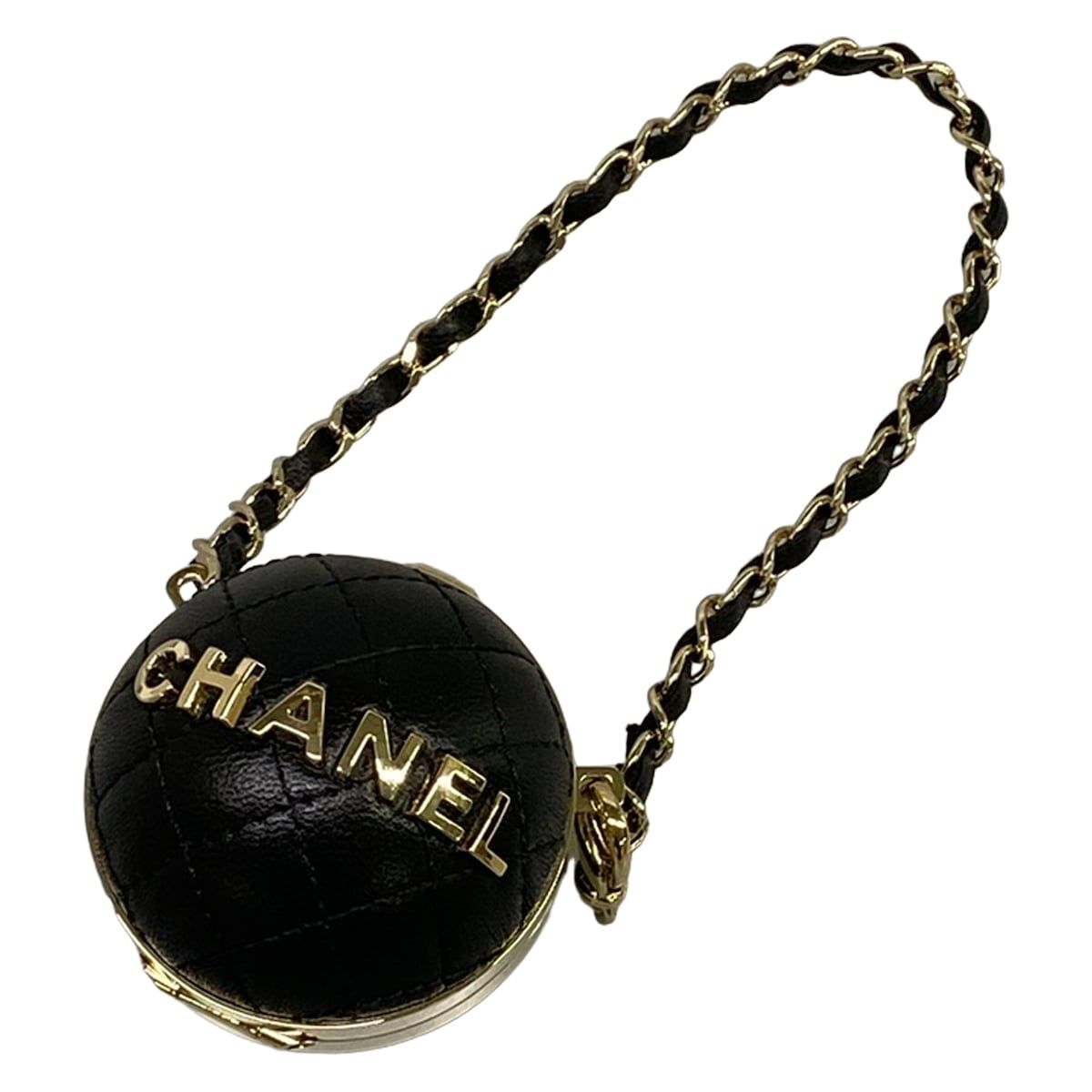Chanel Key Holder Black Gold Lambskin
