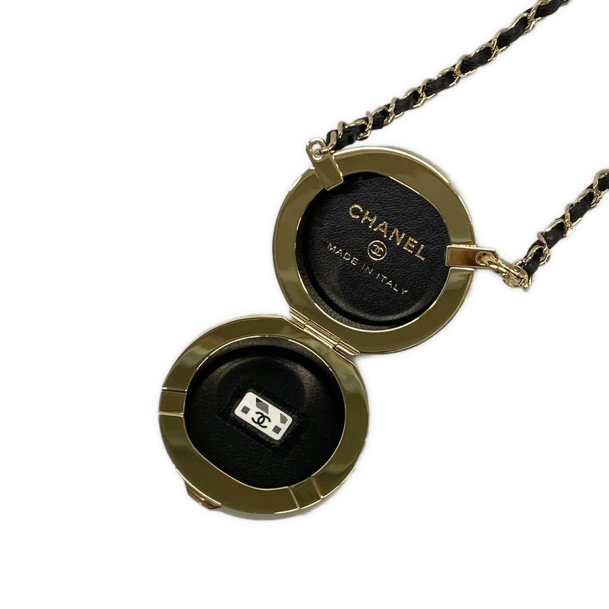 Chanel Key Holder Black Gold Lambskin — view 6