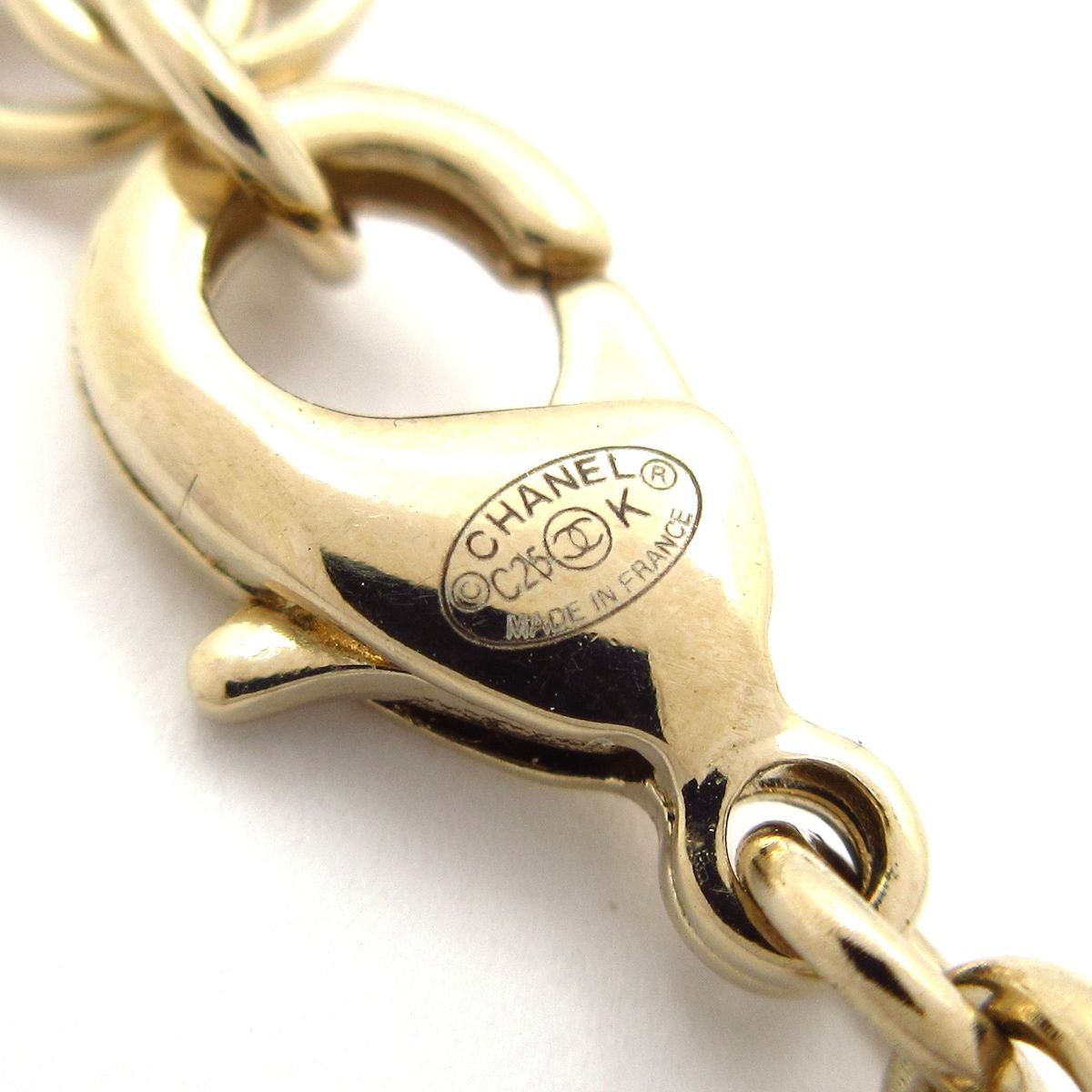 Chanel Necklace CC Logo Gold Multi — view 5