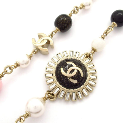 Chanel Necklace CC Logo Gold Multi — view 6