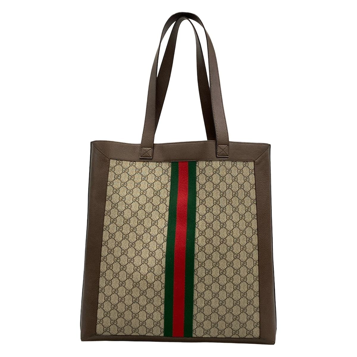 Gucci Tote Ophidia Dark Brown Beige Multi Leather — view 3