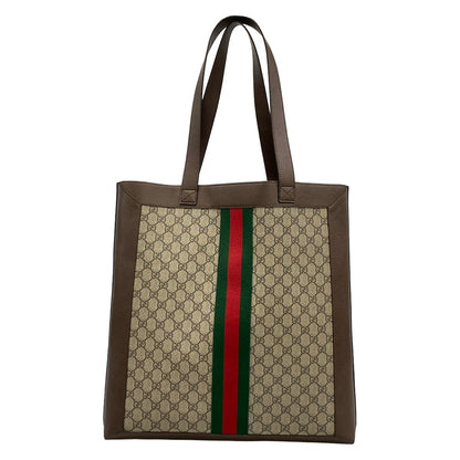Gucci Tote Ophidia Dark Brown Beige Multi Leather — view 3