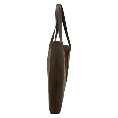 Gucci Tote Ophidia Dark Brown Beige Multi Leather — view 4