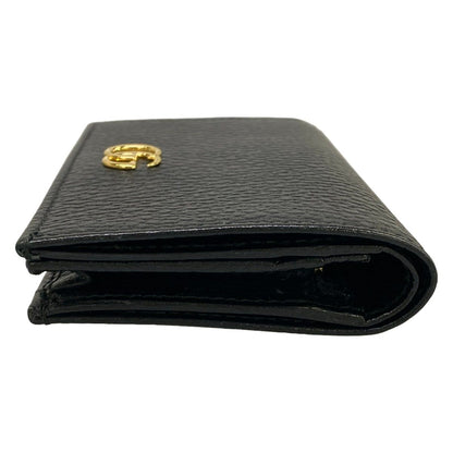 Gucci Bifold Wallet GG Marmont Card Case Black Leather — view 9
