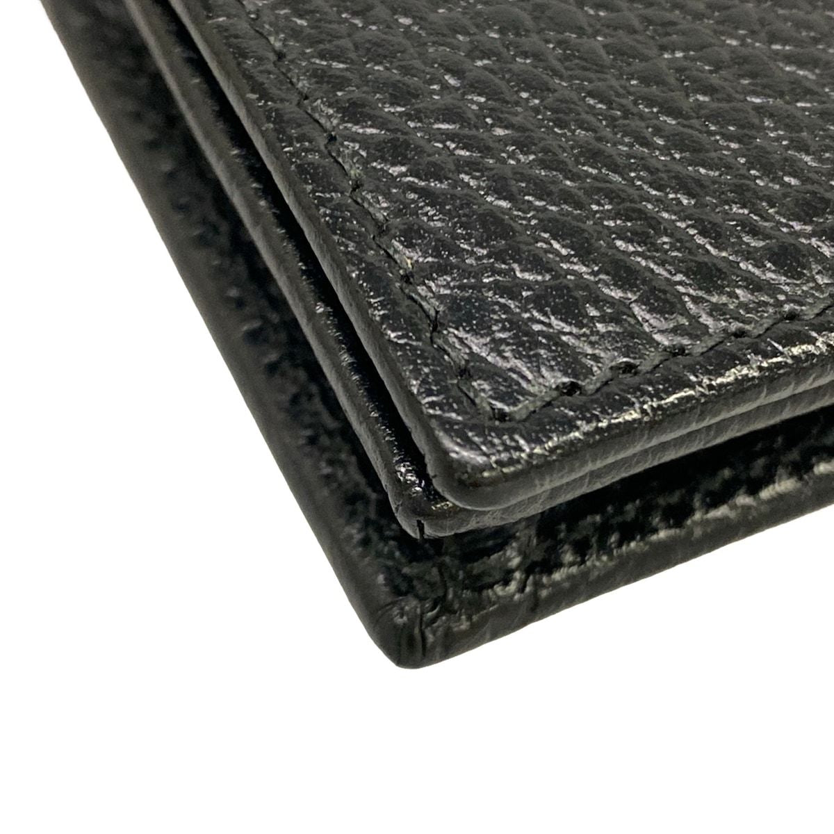 Gucci Bifold Wallet GG Marmont Card Case Black Leather — view 6