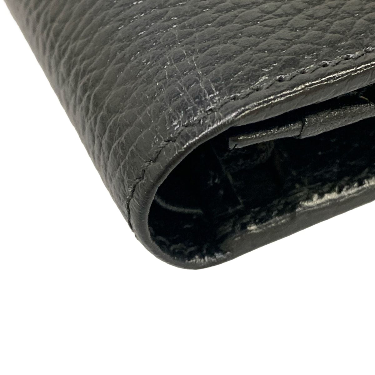 Gucci Bifold Wallet GG Marmont Card Case Black Leather — view 7
