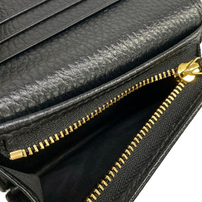 Gucci Bifold Wallet GG Marmont Card Case Black Leather — view 4