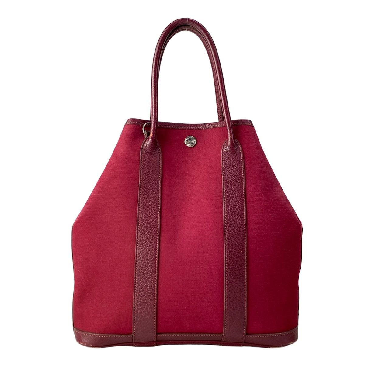 Hermes Tote Garden File PM Rouge Enperial Silver