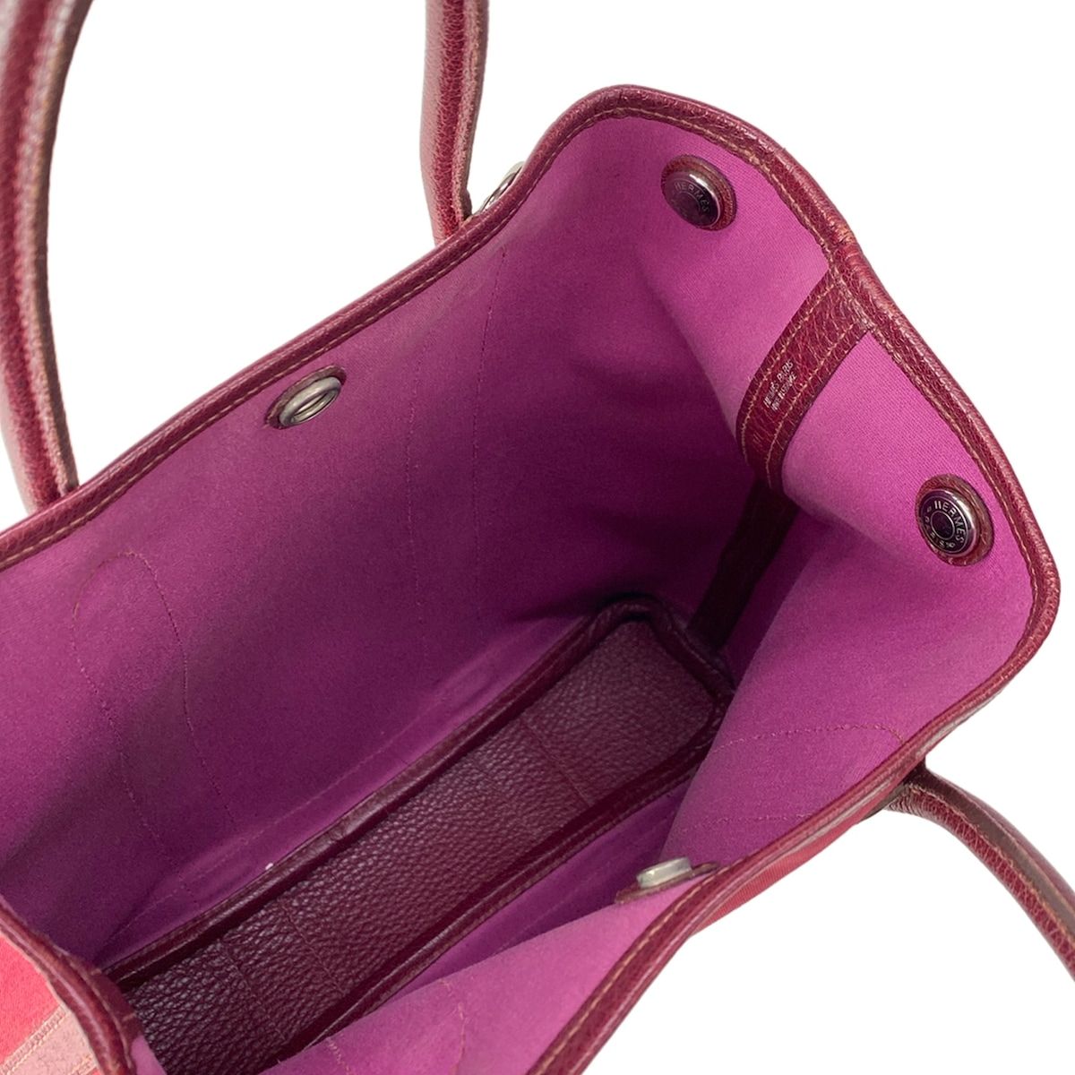 Hermes Tote Garden File PM Rouge Enperial Silver — view 7