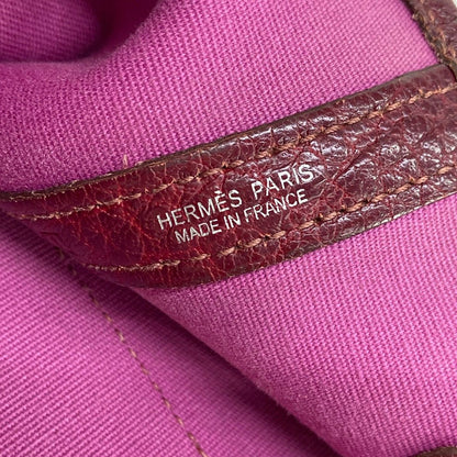 Hermes Tote Garden File PM Rouge Enperial Silver — view 9