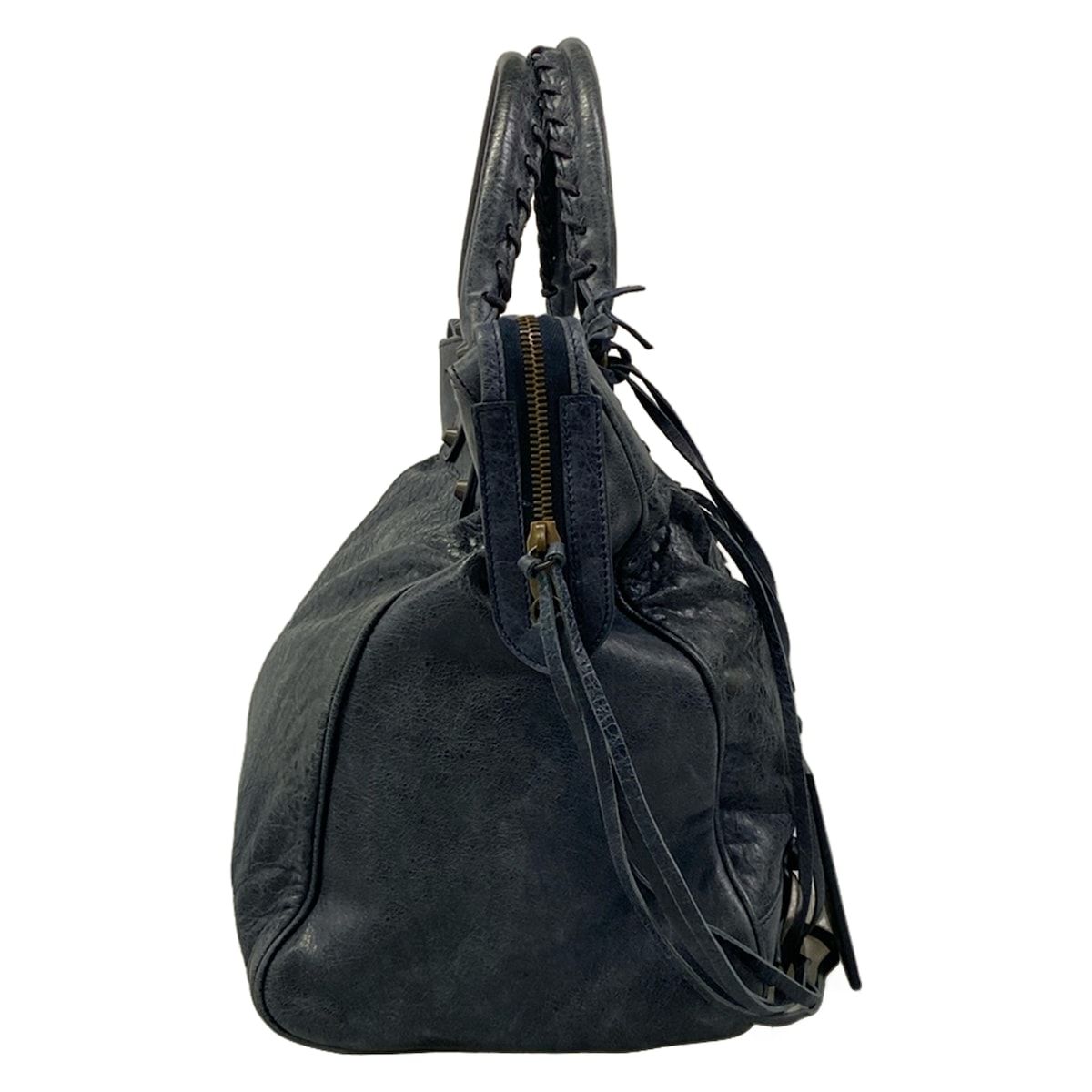 Balenciaga Handbag the Vero Navy Leather — view 2