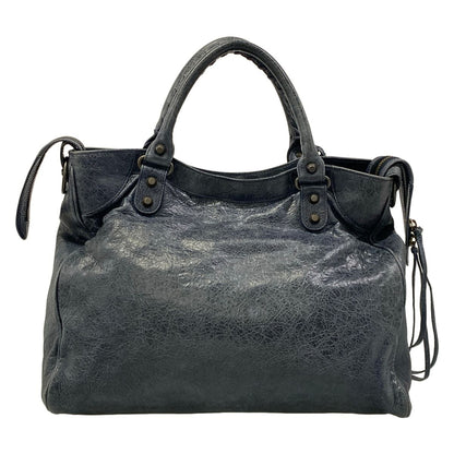 Balenciaga Handbag the Vero Navy Leather — view 3