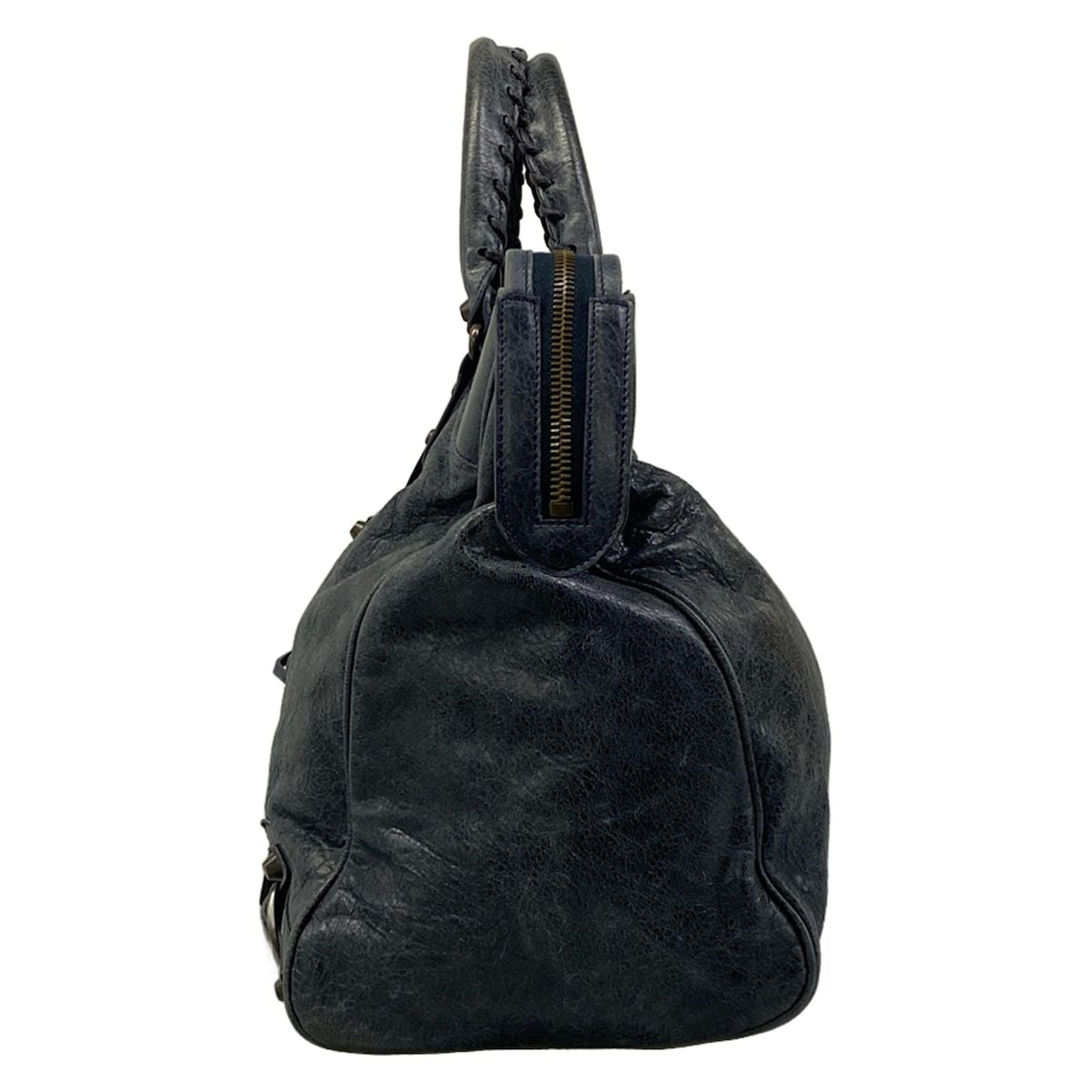 Balenciaga Handbag the Vero Navy Leather — view 4