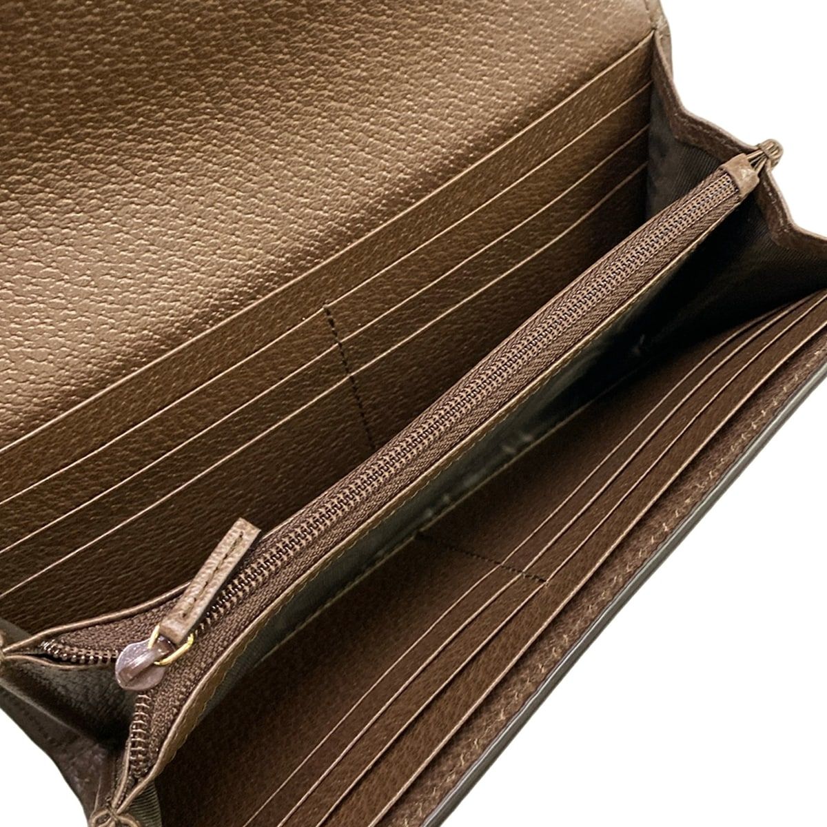 Gucci Wallet Ophidia Dark Brown Beige Multi Leather — view 4