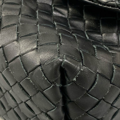 Bottega Veneta Shoulder Bag Intrecciato Black Leather — view 6