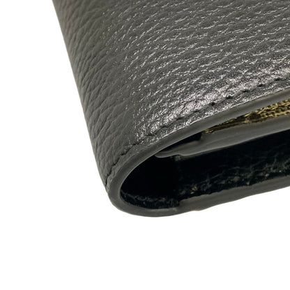 Gucci Wallet GG Marmont Continental Beige Dark Brown Black Leather — view 7