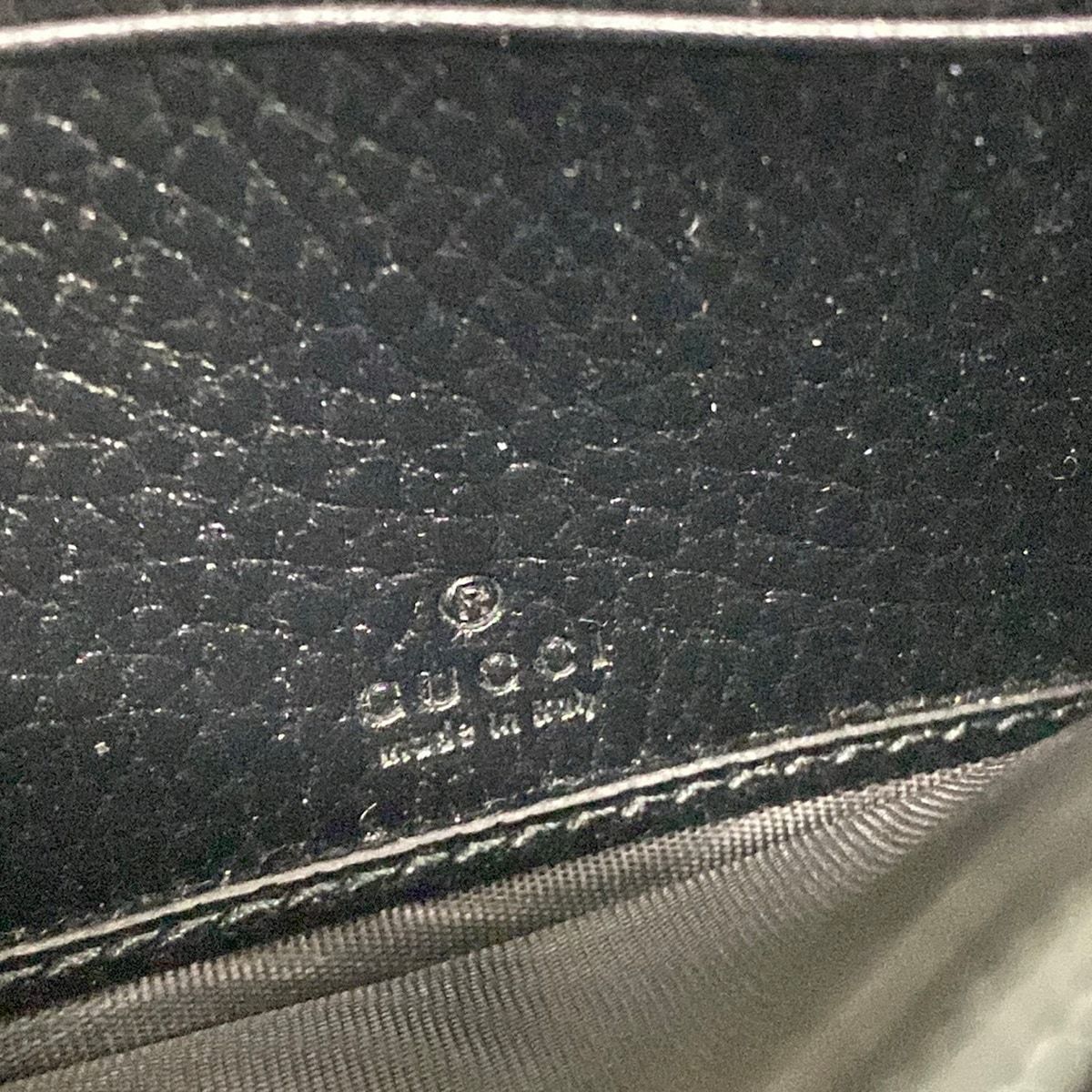 Gucci Wallet GG Marmont Continental Beige Dark Brown Black Leather — view 6