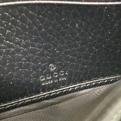 Gucci Wallet GG Marmont Continental Beige Dark Brown Black Leather — view 6