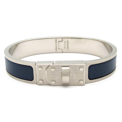 Hermes Bangle Kelly Silver Navy Bracelet