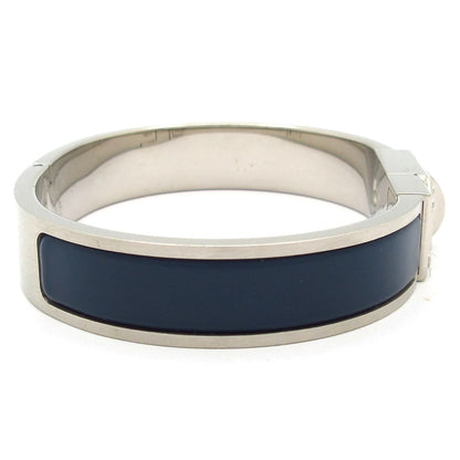 Hermes Bangle Kelly Silver Navy Bracelet — view 2