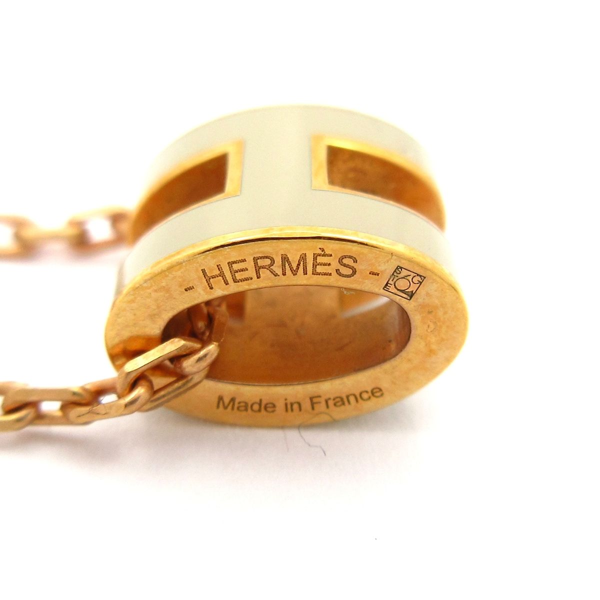 Hermes Necklace Mini Pop Gold Gray — view 5