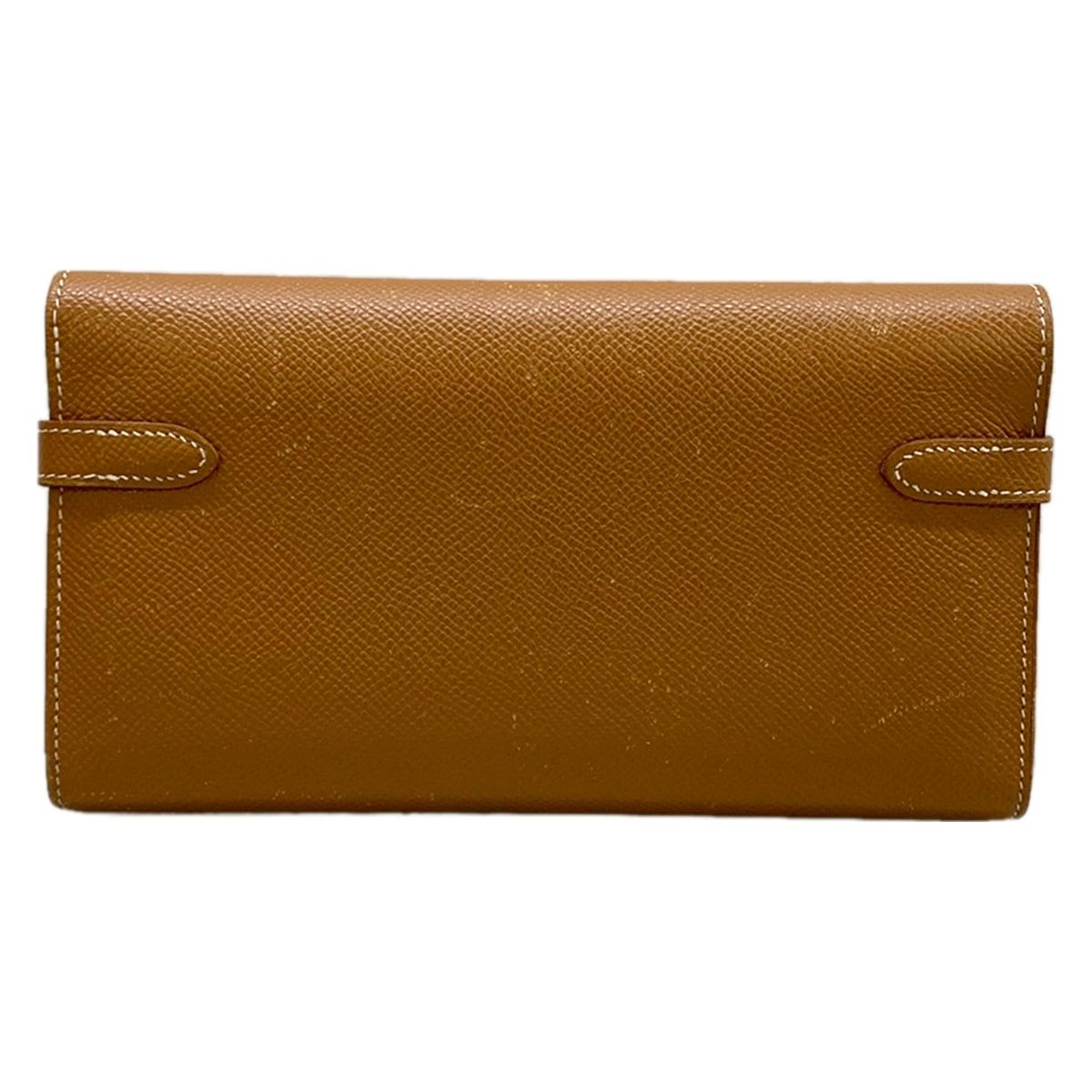 Hermes Wallet Kelly Long Gold Silver — view 2