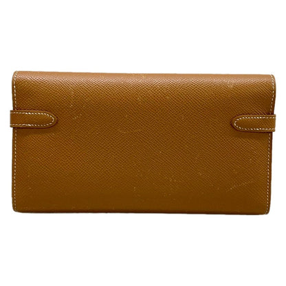 Hermes Wallet Kelly Long Gold Silver — view 2