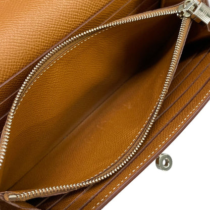 Hermes Wallet Kelly Long Gold Silver — view 5