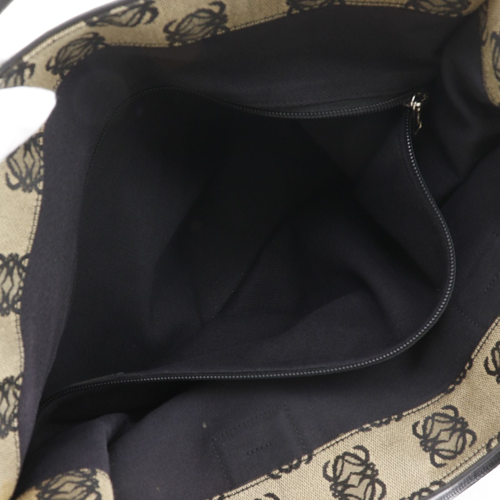 Loewe Anagram Canvas Leather Gray Tote — view 7
