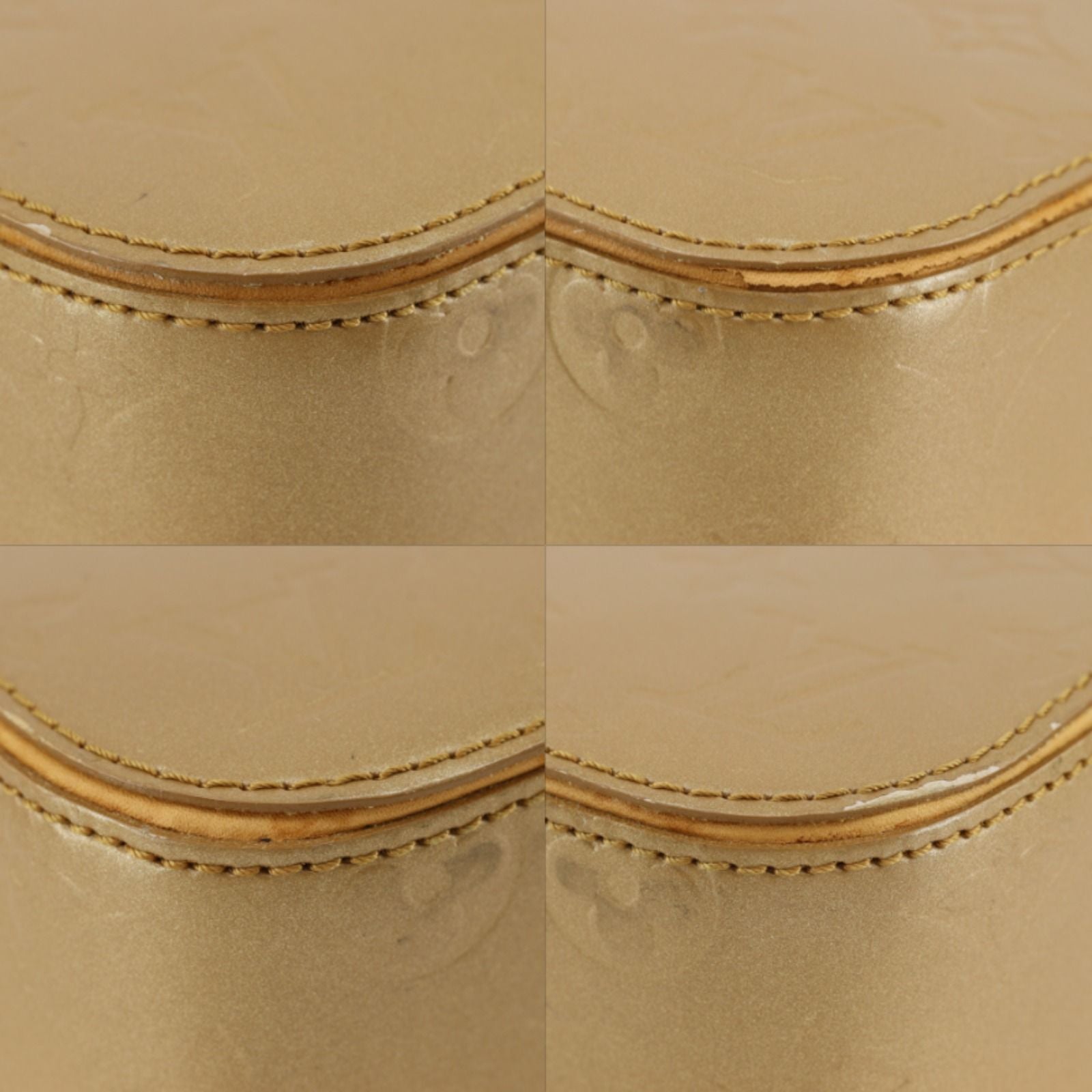 Louis Vuitton Shelton Monogram Matte Ambre Gold Handbag — view 4
