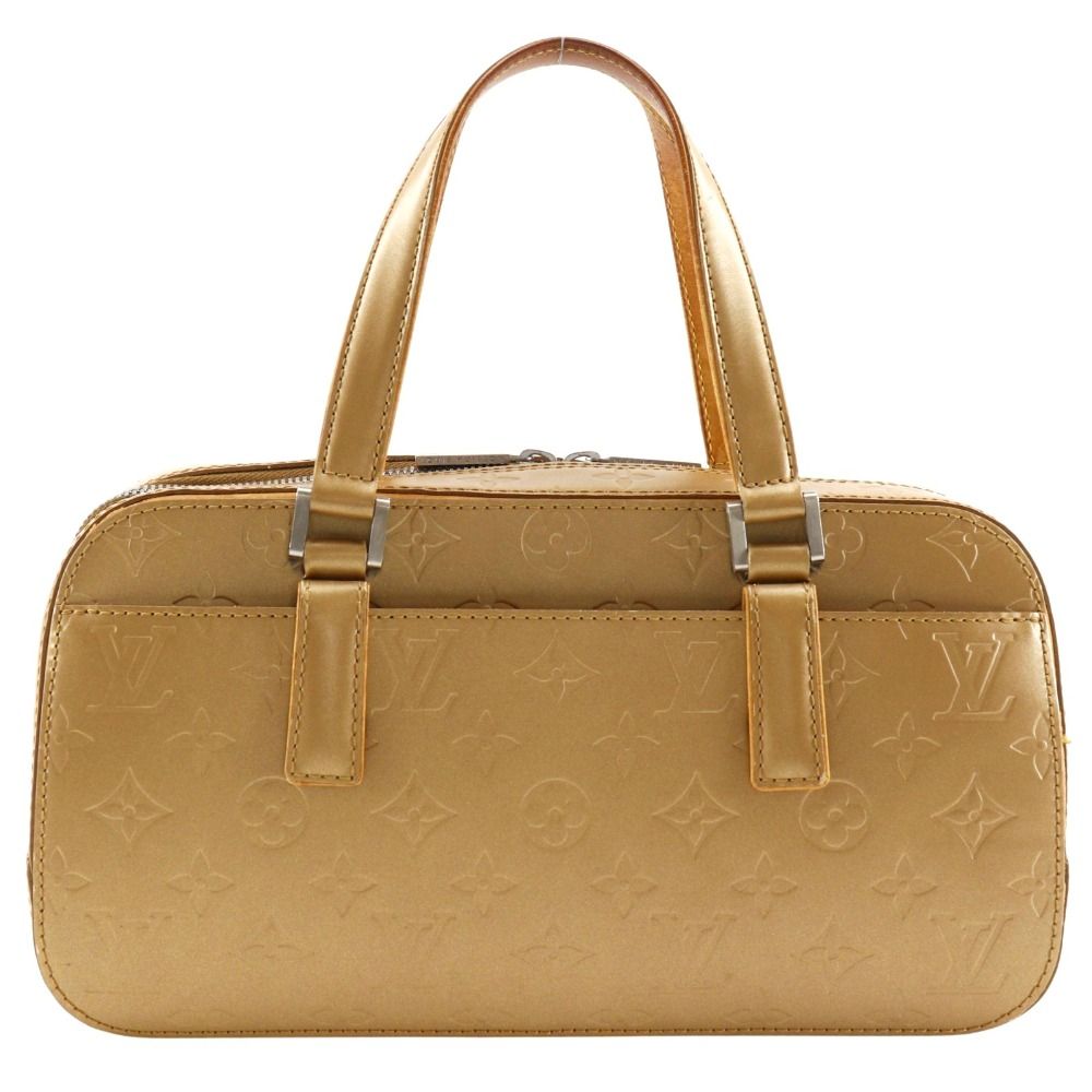 Louis Vuitton Shelton Monogram Matte Ambre Gold Handbag