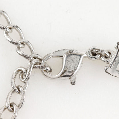 Dior D Logo Metal Silver Necklace — view 6