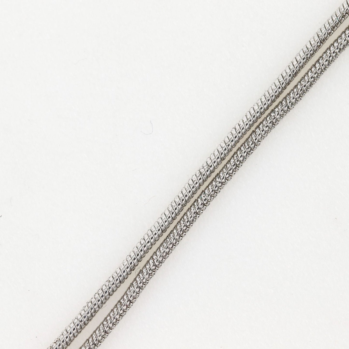 Dior D Logo Metal Silver Necklace — view 8