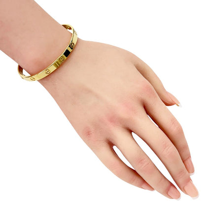 Cartier Bangle 18k Gold Bracelet — view 2