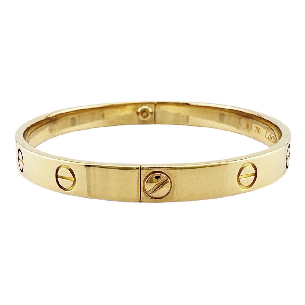 Cartier Bangle 18k Gold Bracelet — view 4