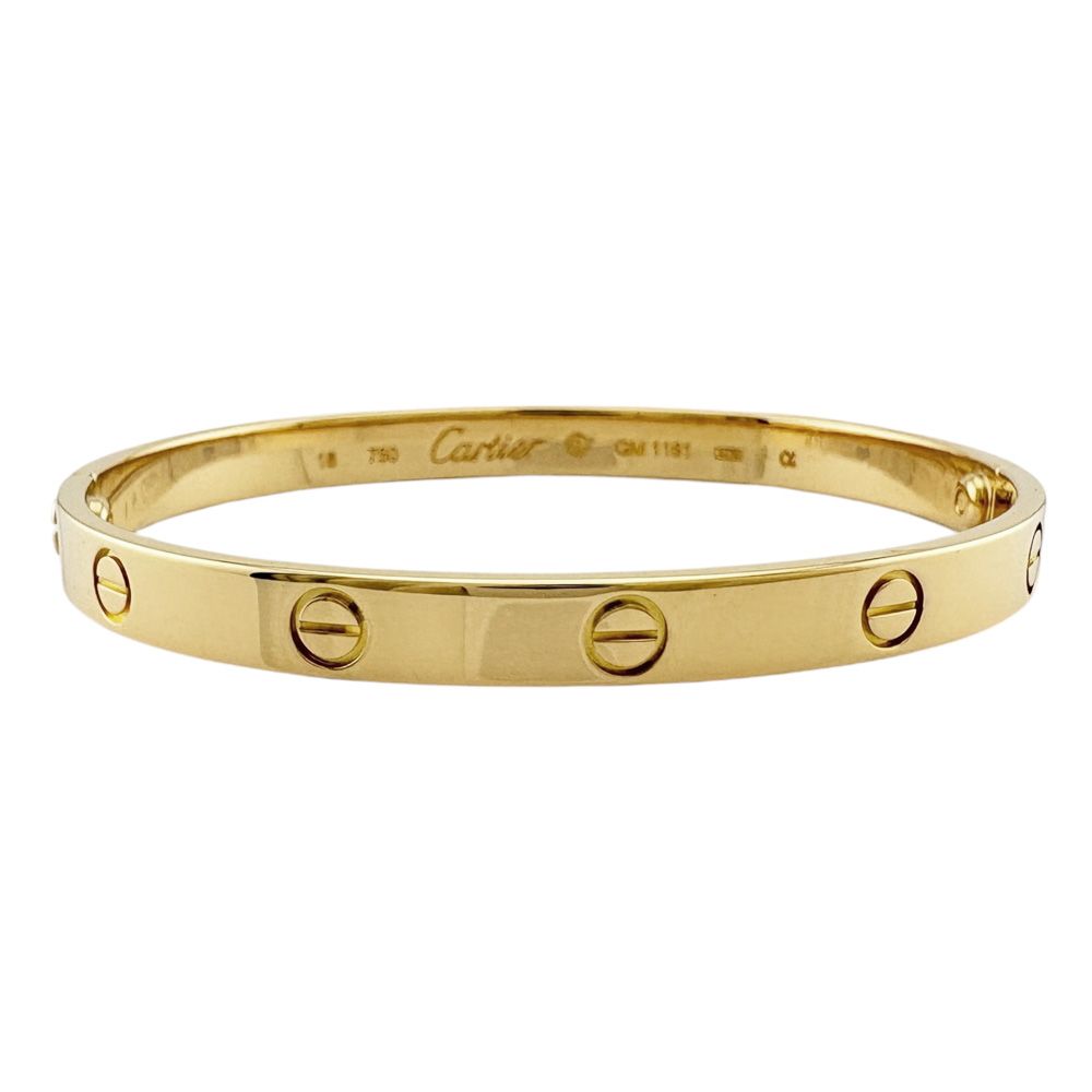 Cartier Bangle 18k Gold Bracelet — view 3
