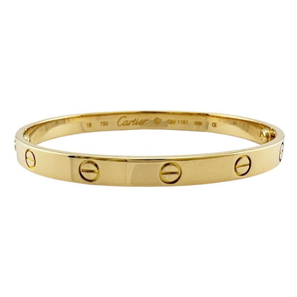 Cartier Bangle 18k Gold Bracelet — view 3