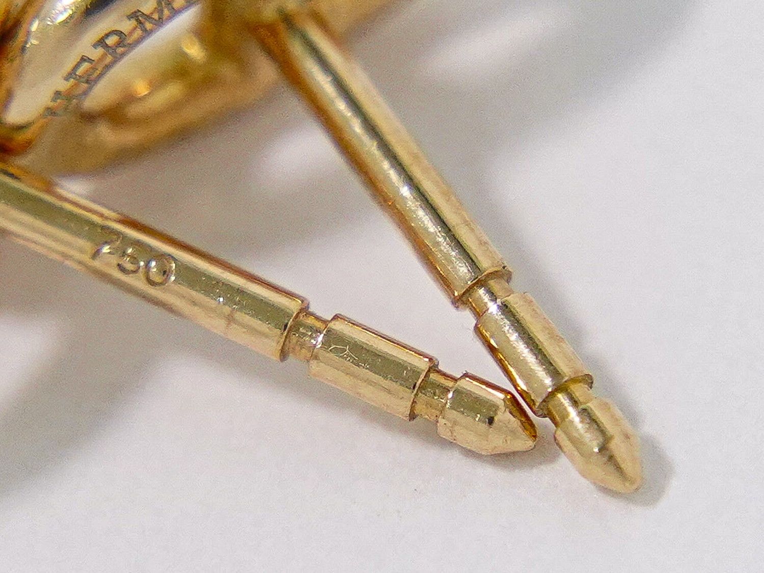 Hermes Chaine D'ancre Farandole PG Earrings Pink Gold — view 3