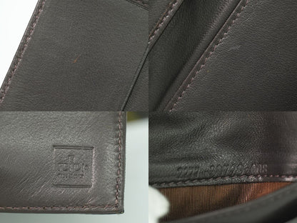 Fendi Pecan Trifold Wallet Compact Canvas Black Brown — view 9