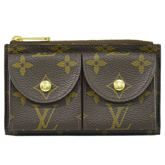 Louis Vuitton LV Ceinture Pochette Duo Monogram Pouch Case Brown