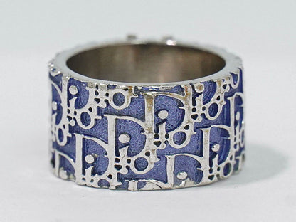 Dior Trotter Ring Metal Silver Blue — view 3