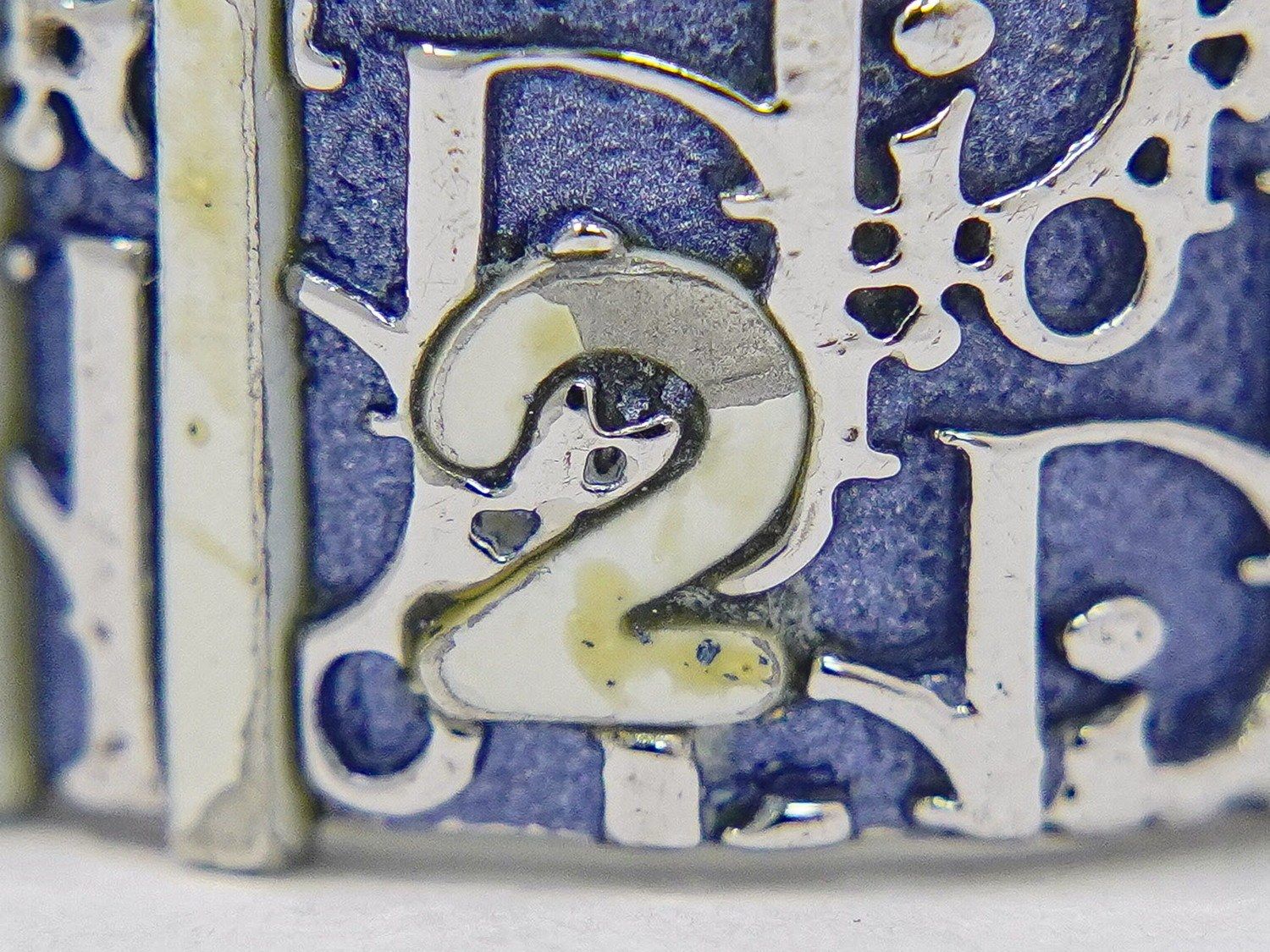 Dior Trotter Ring Metal Silver Blue — view 5