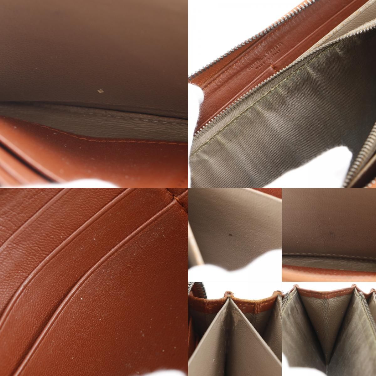 Bottega Veneta Zip Around Intrecciato Leather Brown Wallet — view 8