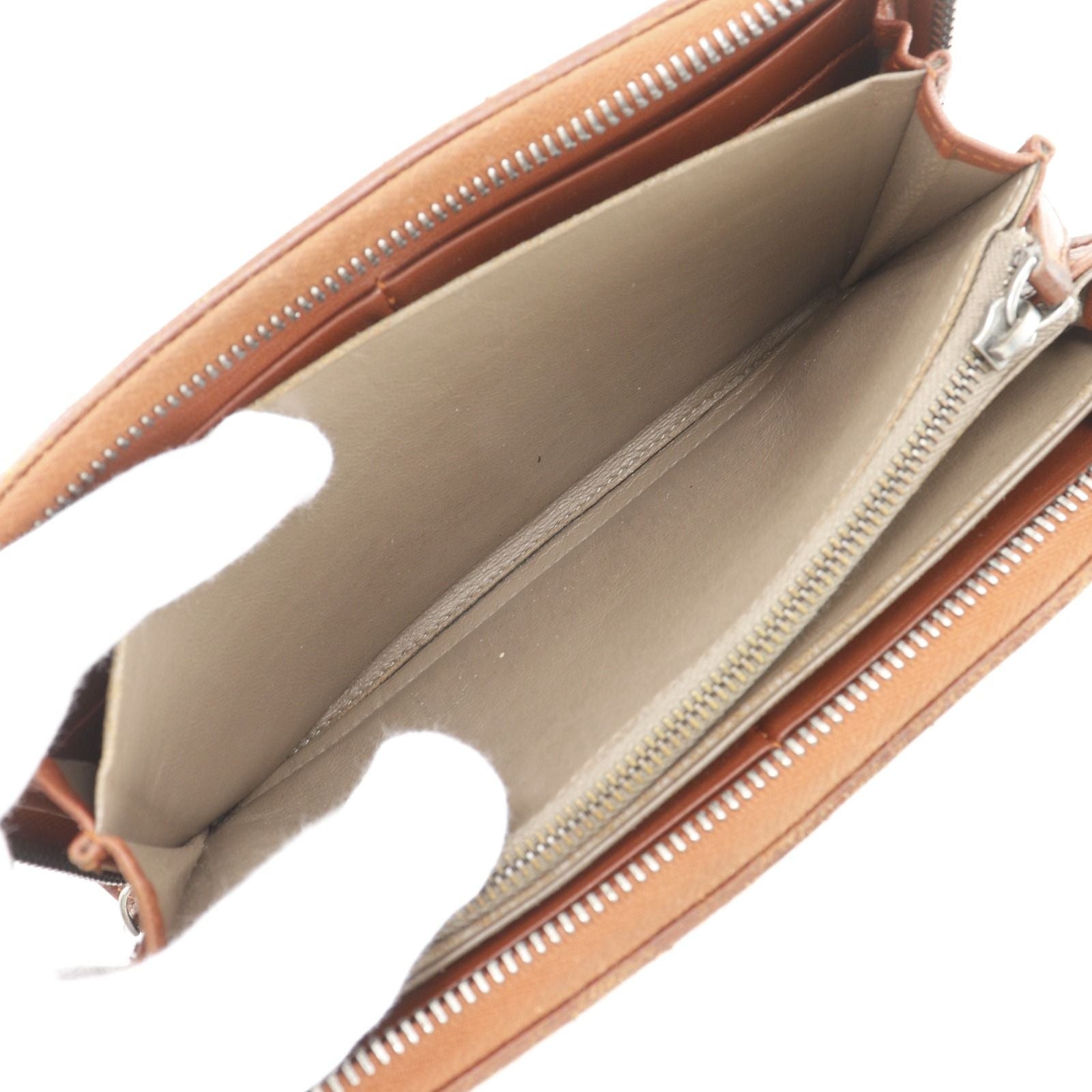 Bottega Veneta Zip Around Intrecciato Leather Brown Wallet — view 6