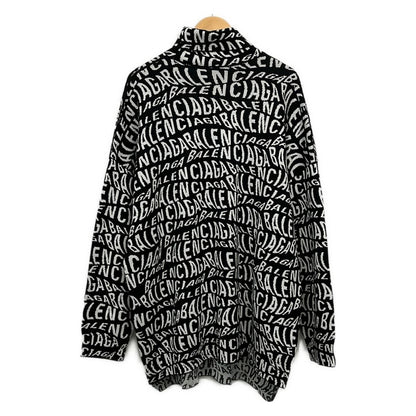 Balenciaga Long Sleeve Sweater L Black White Turtleneck — view 2