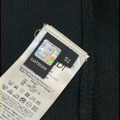 Fendi Long Sleeve Sweater 52 L Black Dark Yellow Crew — view 6