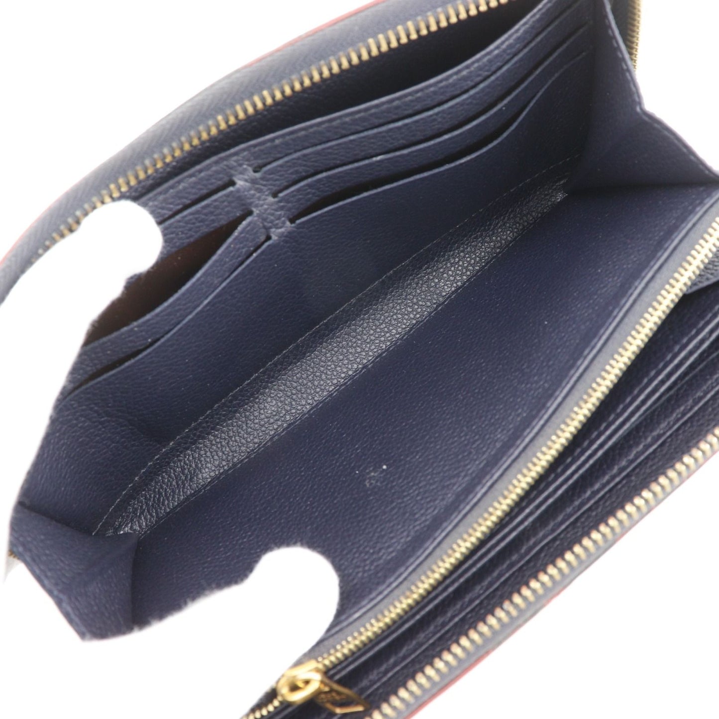 Louis Vuitton Zippy Wallet Monogram Empreinte Marie Nur Jeu Navy — view 6